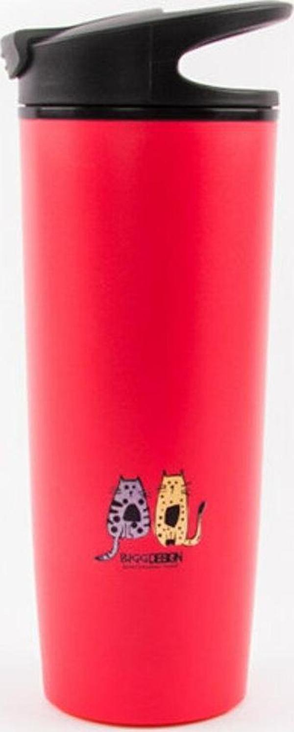 Biggdesign Cats Kırmızı Devrilmez Mug - Image 1