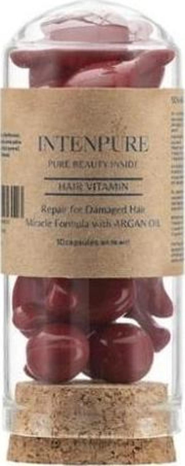 Intenpure Yıpranmış Saçlar İçin Onarıcı Saç Vitamini 10 Kapsül - Image 1
