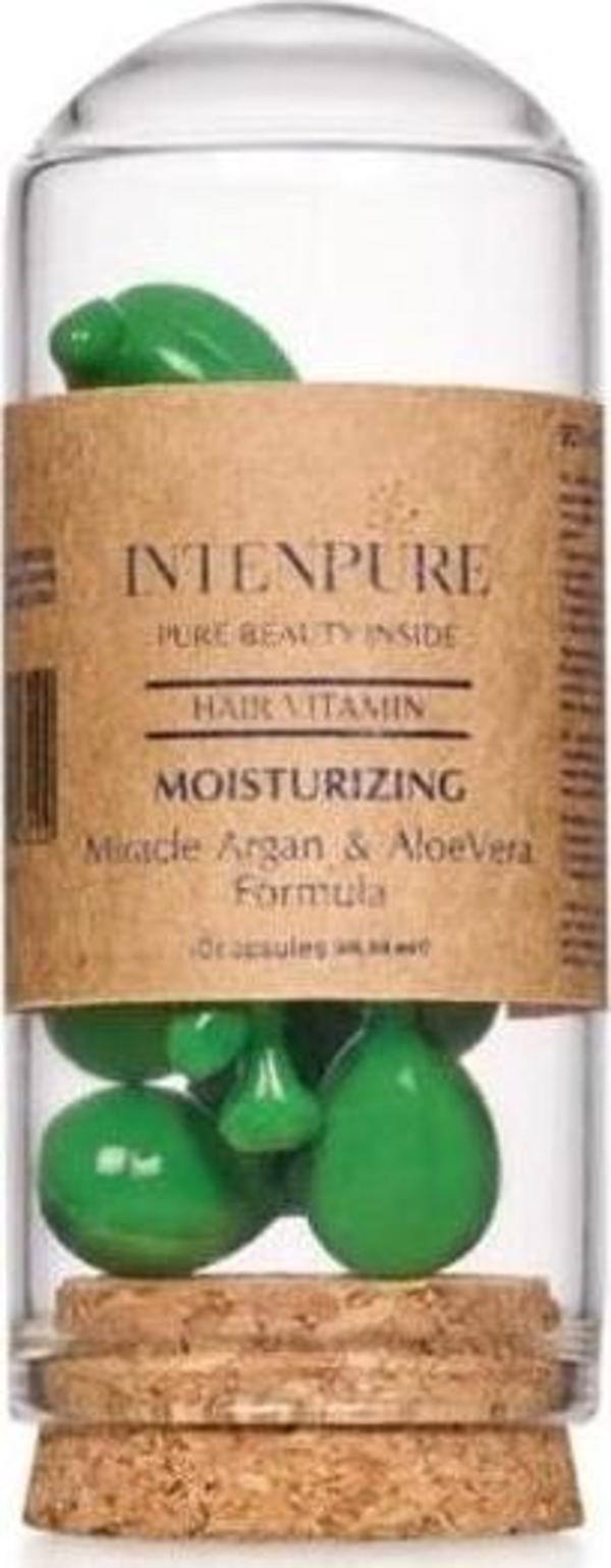 Intenpure Aloe Vera & Argan Yağlı Saç Vitamini 10 Kapsül - Image 1