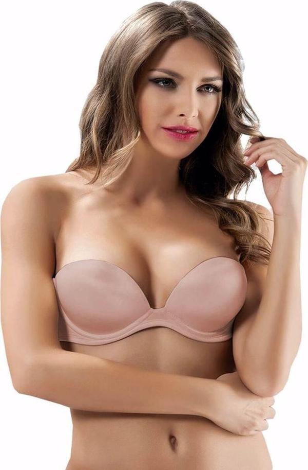 Le Jardin 2 Beden Büyük Gösteren Straplez Sütyen 7036 - Image 1