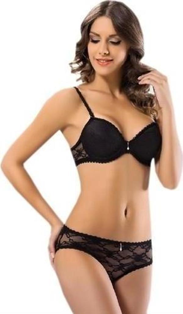 Le Jardin Dantel Kaplı Sütyen Takım 6042 - Image 1