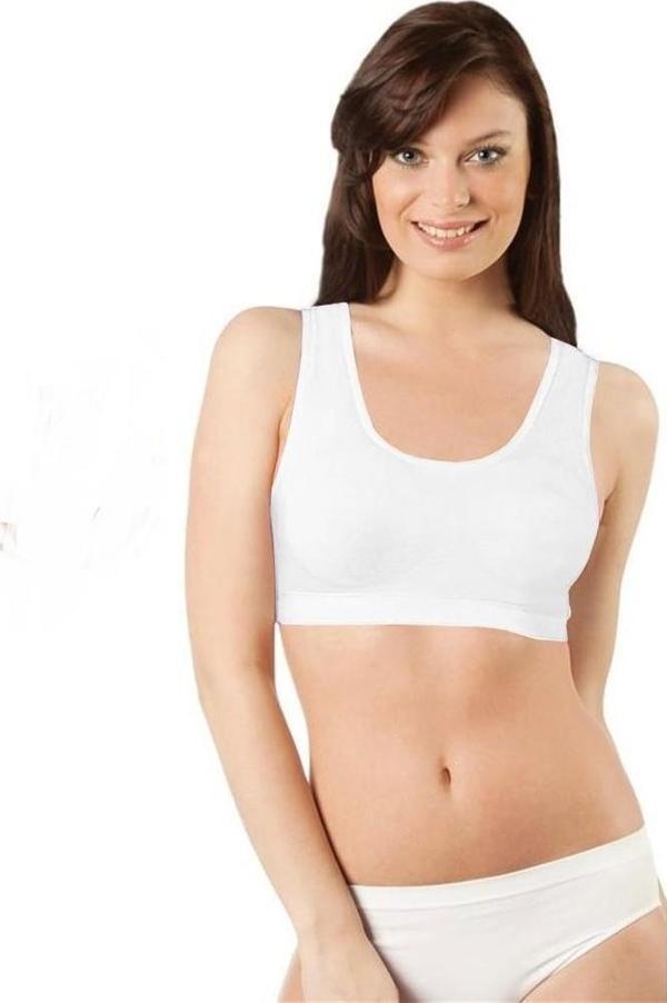 Elite Life Kadın Kalın Askılı Dikişsiz Sporcu Sütyen Büstiyer 3'Lü Paket - 775  - Image 1