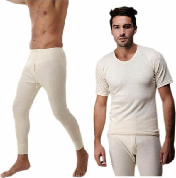 Hasyün Erkek Yün Kısa Kollu Fanila Tayt İçlik Set 100 - 101- 1 Set - Image 1