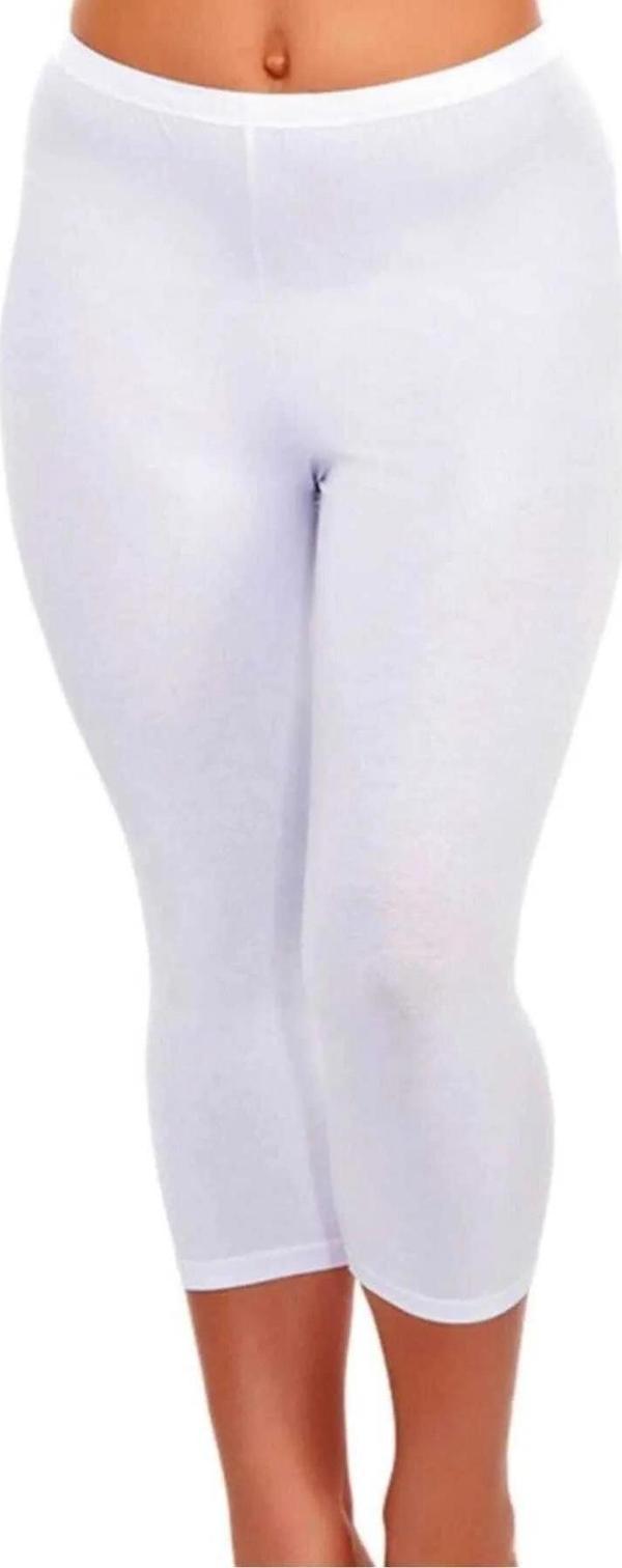 Tutku Elit Kadın Modal Likralı Kapri Tayt 2102 - 6 Adet  - Image 1