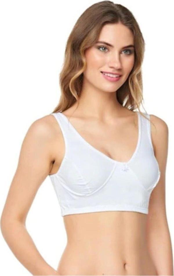 Gümüş Kadın Penye Body Sütyen 3049 - 6 Adet - Image 1
