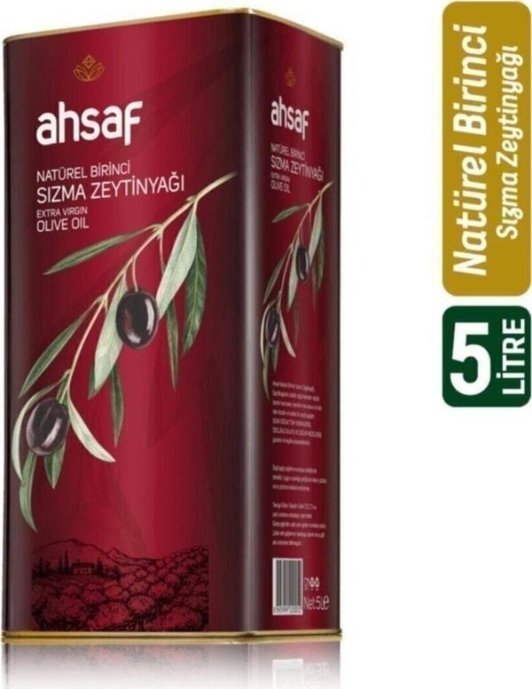 Ahsaf Naturel Birinci Zeytinyağı 5 Lt Tnk - Image 1