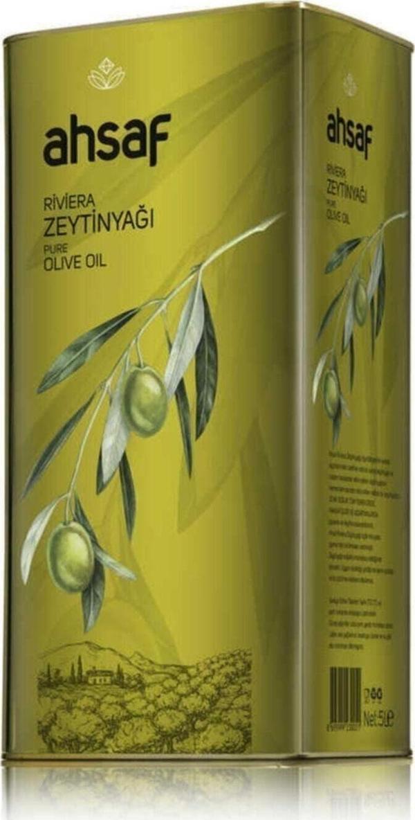 Ahsaf Riviera Zeytinyağı 5L -Teneke - Image 1