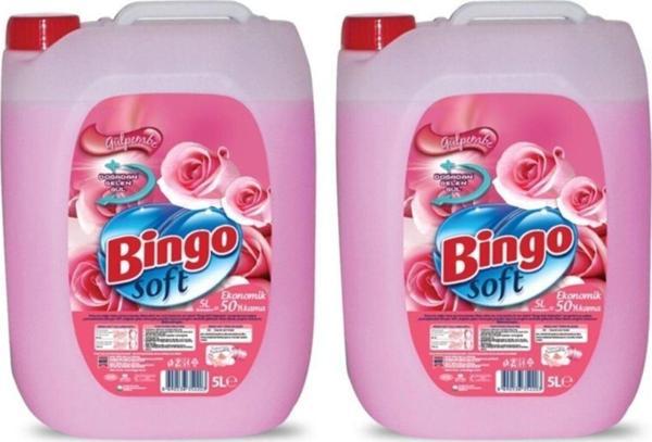 Bingo Soft Yumuşatıcı 5 Lt Gülpembe X 2 Adet - Image 1