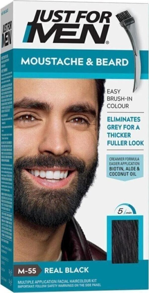 Just For Men Sakal Ve Bıyık Boyası Siyah M-55 Onrness Cosmetıc - Image 1