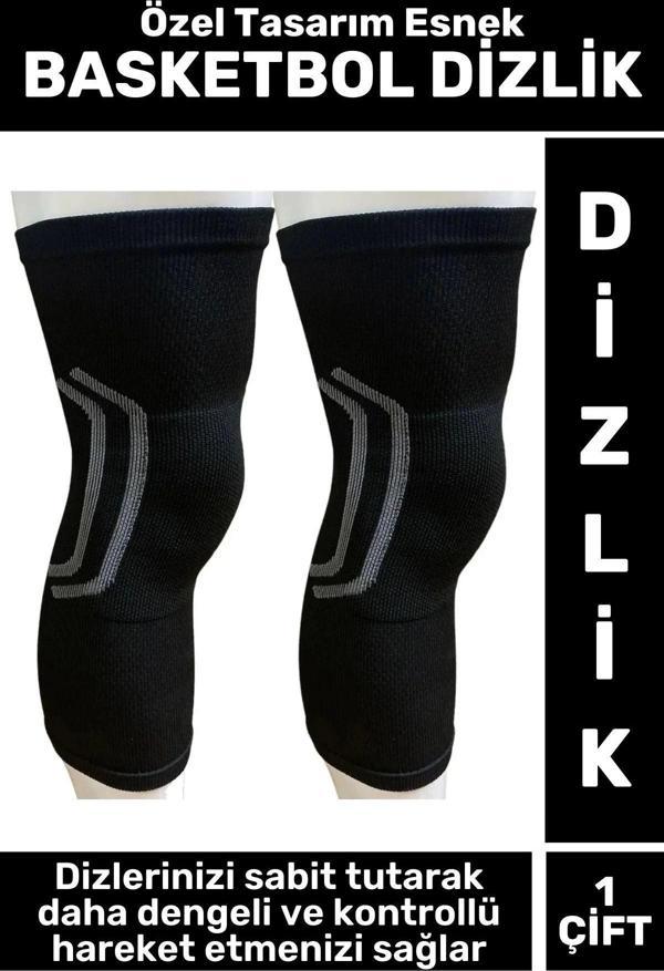 Premium Yüksek Kaliteli Esnek Nefes Alabilen Terletmez Denge Sabitleyici BASKETBOL DİZLİĞİ M Beden - Image 1
