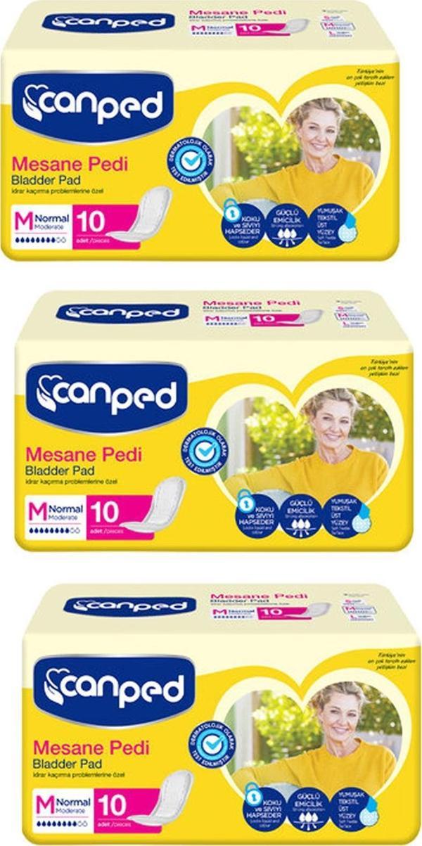 Canped Mesane Pedi Orta Boy Medium 10 lu 3 ADET - Image 1