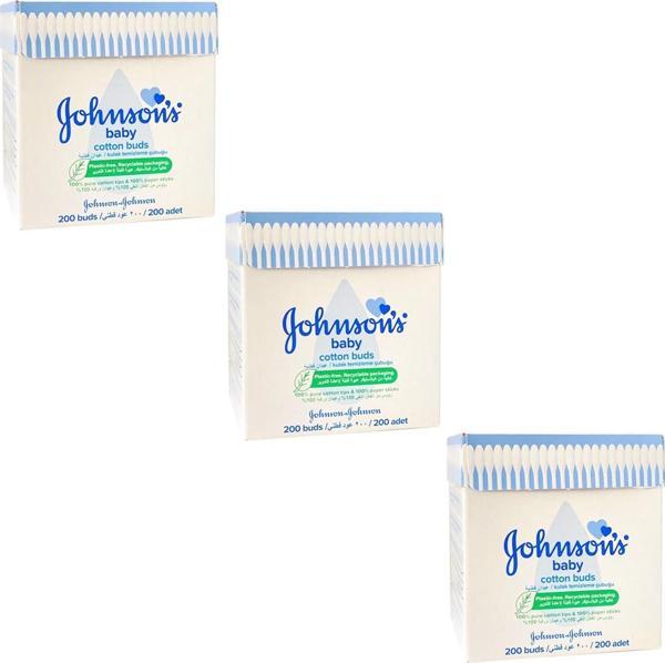 Johnsons Baby Kulak Temizleme Çubuğu 200 lü 3 ADET - Image 1