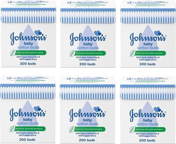 Johnsons Baby Kulak Temizleme Çubuğu 200 lü 6 ADET - Image 1