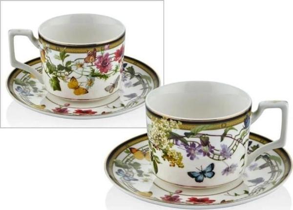 Lamedore Muse Garden 6'lı Çay Fincan Seti 15X6,5Cm 1BSF-1900MG - Image 1