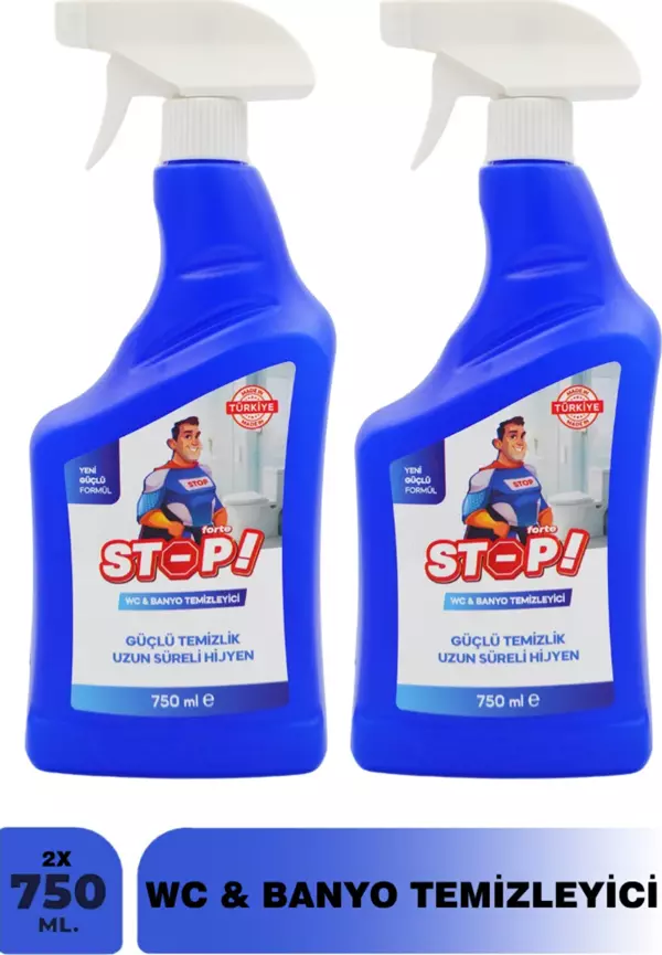 STOP Forte 2'li Tuvalet/WC ve Banyo Temizleyici - Image 1