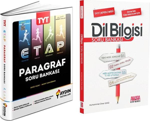Aydın Yayınları TYT Paragraf ETAP ve AKM Dil Bilgisi Soru Bankası Seti 2 Kitap - Aydın Yayınları-Eğitim - Image 1