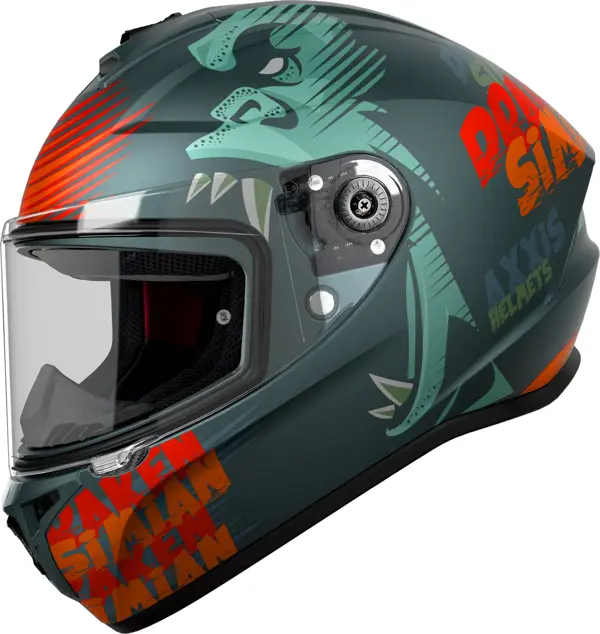 AXXIS DRAKEN S SIMIAN B4 MATT FLUO ORANGE - Image 1