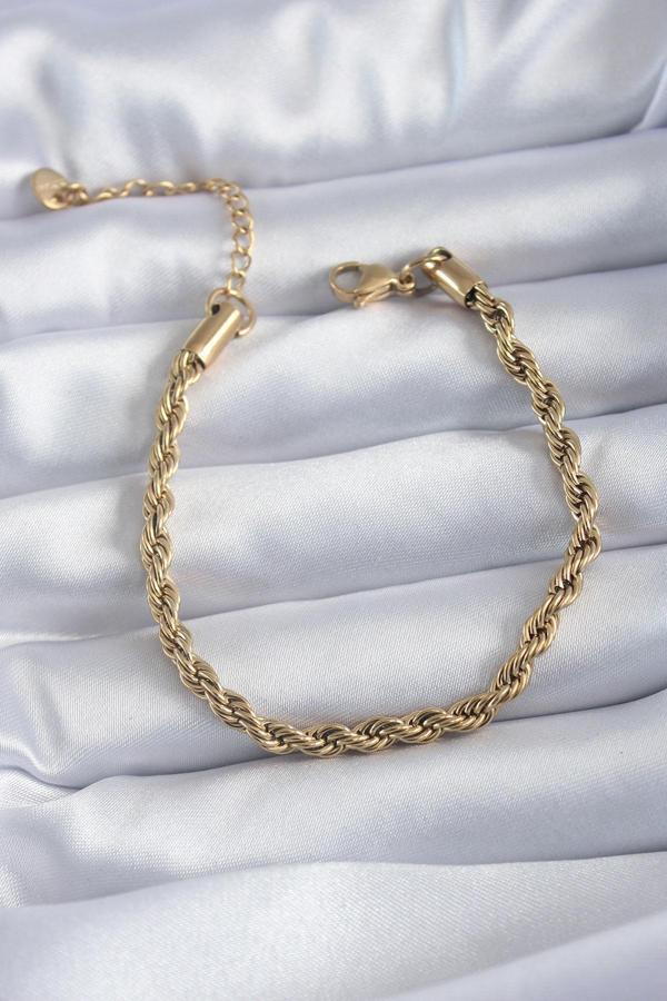 Gold Renk Burgu Model Kadın Bileklik - EBJ241221W30053 - Image 1