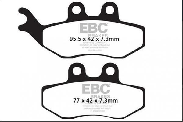 Ebc Fren Balatası Carbon Sfac194 1998-1999 Piaggio Skipper 150  Ön - Image 1