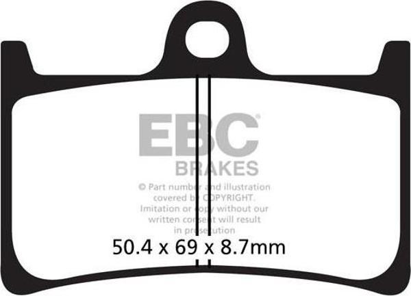 Ebc Fren Balatası Carbon Sfac252 Yamaha Mt-07 Abs Ön - Image 1