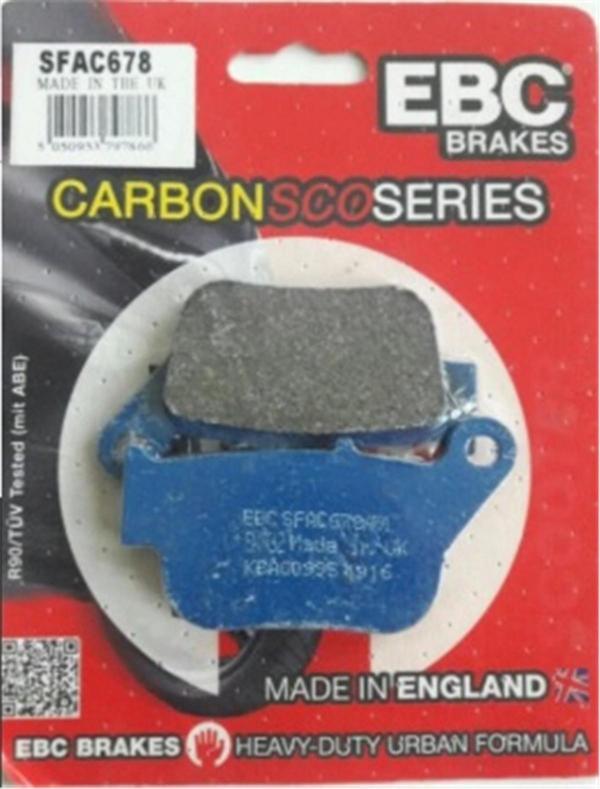 Ebc Fren Balatası Carbon Sfac678 2014-2016 Yamaha X-max 250 Arka Fren Balatası Abs'siz - Image 1