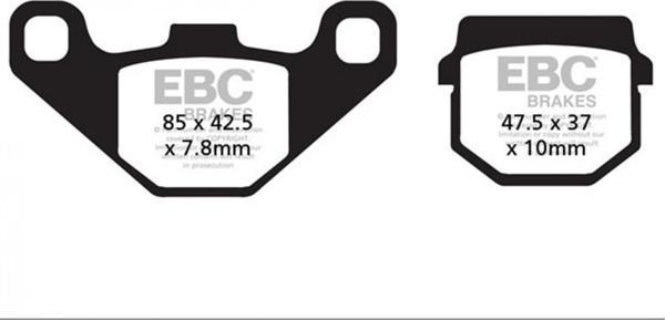 Ebc Fren Balatası Fa083/2tt  2006-2008 Suzuki An 125 Hk Ön - Image 1