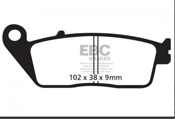 Ebc Fren Balatası Organik Fa226 Triumph Tiger 800 Xrt Ön - Image 1