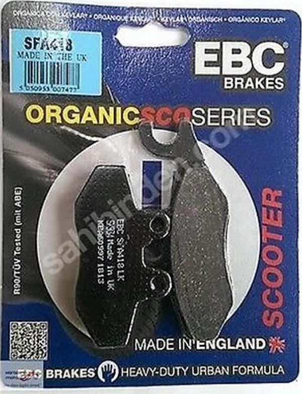 Ebc Fren Balatası Carbon Sfac418 2006-2008 Piaggio X8 400 İe  Ön Sağ - Image 1