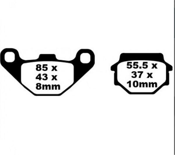 Ebc Fren Balatası Sfa067hh Sinter 1991-2001 Kawasaki Zzr 250 - Image 1