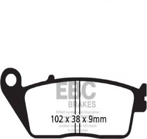 Ebc Fren Balatası Sinterli Sfa142hh 2008-2015 Peugeot Satelis 400 Ön Fren Balatası - Image 1