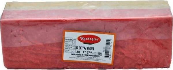 Kırmızı Yaz Helvası Blok 3 KG - Image 1