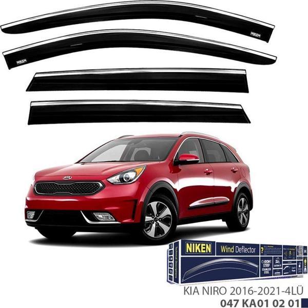 Kia Niro Uyumlu Kromlu Cam Rüzgarlığı 4Lü 2016-2021 Parça - Image 1