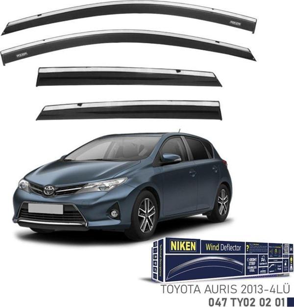 Niken Toyota Uyumlu Auris -2013 Kromlu Cam Rüzgarlığı 4Lü Parça - Image 1