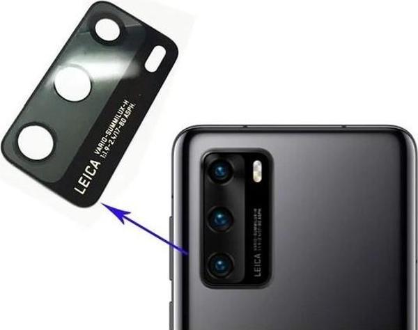 Huawei P40 Arka Kamera Camı Lens Yapışkanlı - Image 1