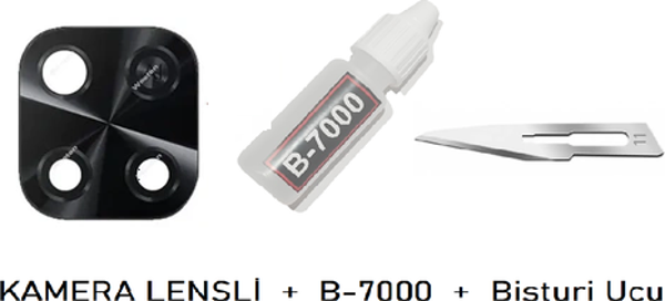 Xiaomi Redmi 10C Arka Kamera Lensi CAM + B-7000 - Image 1