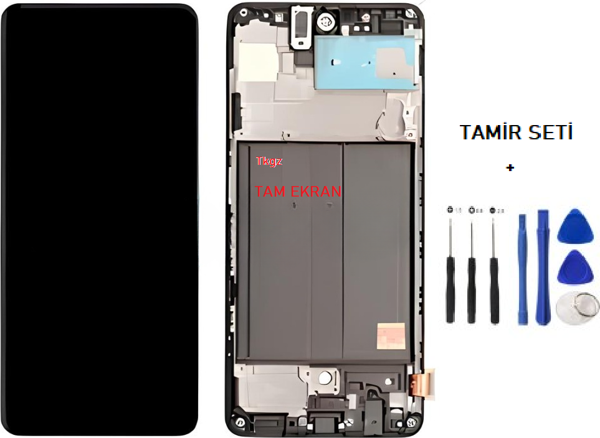 Tkgz - Samsung Galaxy A51 - SM-A515 Lcd Ekran Dokunmatik - A - Kalite ÇITALI + TAMİR SETİ - Image 1