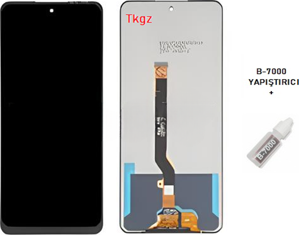 Tkgz - Tecno Camon 18P Uyumlu Lcd Ekran Dokunmatik Orijinal + B-7000 - Image 1