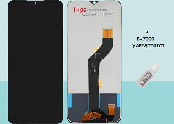 Tkgz - İnfinix HOT 12 PRO Uyumlu Lcd Ekran Dokunmatik Orijinal + B-7000 - Image 1