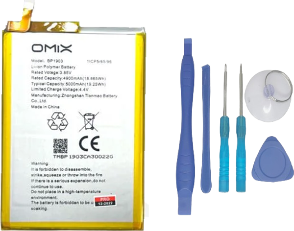 Omix 700 Uyumlu Batarya Pil Sıfır Orijinal + TAMİR SETİ - Image 1