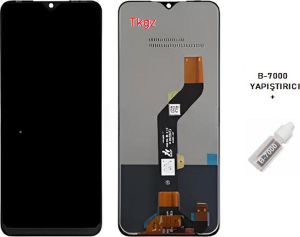 Tkgz - İnfinix HOT 10T Lcd Ekran Dokunmatik -A- Kalite + B-7000 - Image 1