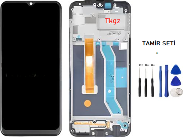Tkgz - Oppo Realme C11 Uyumlu Lcd Ekran Dokunmatik Orijinal ÇITALI + TAMİR SETİ - Image 1
