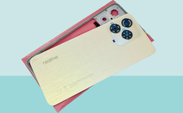 Oppo Realme C53 Uyumlu FULL KASA Arka Kapak Batarya Kapağı - GOLD - Image 1