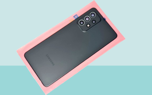 Samsung Galaxy A52 A525 Uyumlu Arka Kapak Batarya Kapağı - SİYAH - FULL LENSLİ - Image 1