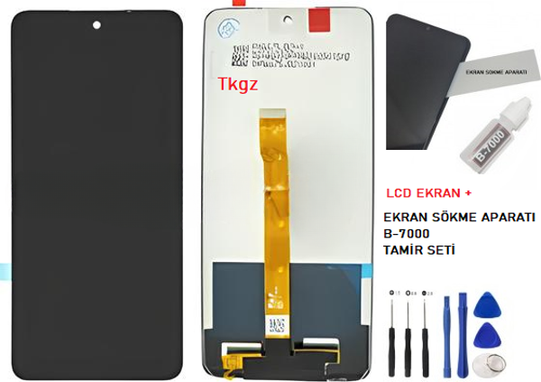 Omix X500 Uyumlu Lcd Ekran Dokunmatik SERVİS Orijinali + B-7000 + SET - Image 1