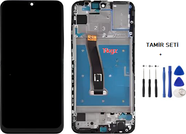Huawei P Smart 2019 Uyumlu Lcd Ekran Dokunmatik SERVİS Orijinali ÇITALI + TAMİR SETİ - Image 1