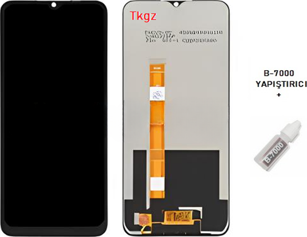 Tkgz - Oppo A15S Lcd Ekran Dokunmatik -A- Kalite + B-7000 - Image 1