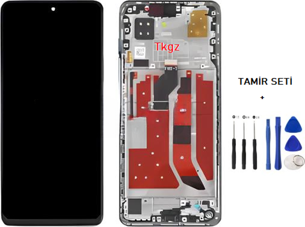 Huawei Nova 9SE Uyumlu Lcd Ekran Dokunmatik SERVİS Orijinali ÇITALI GÜMÜŞ + TAMİR SETİ - Image 1