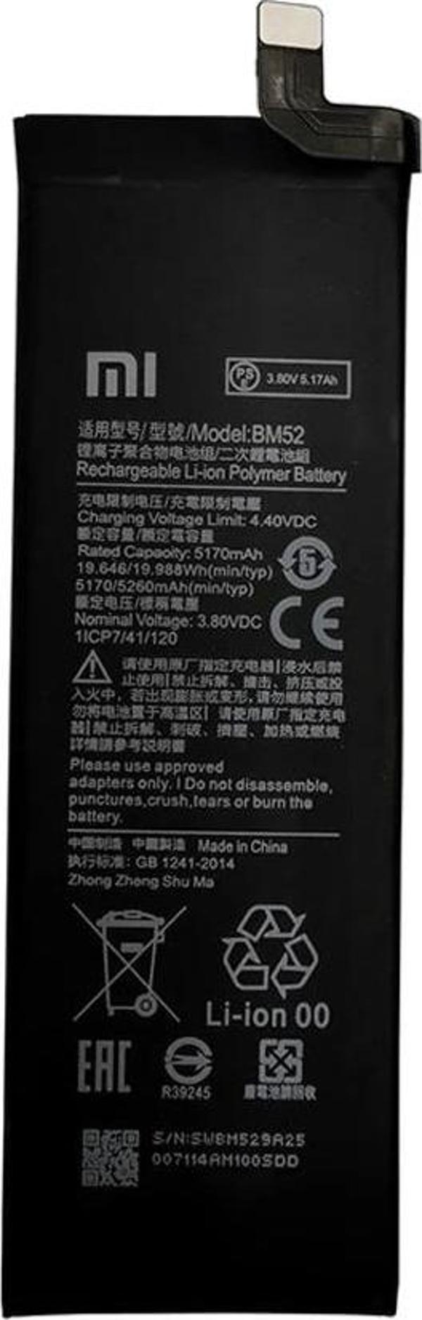 Xiaomi Mi NOTE 10  - BM 52 - Uyumlu Batarya Pil Sıfır Orijinal - Image 1