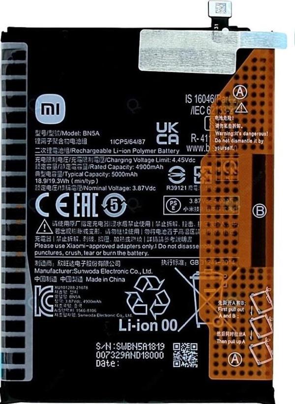 Xiaomi Redmi NOTE 10 5G - BN 5A - Uyumlu Batarya Pil Sıfır Orijinal - Image 1