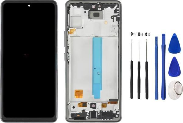 Tkgz - Samsung Galaxy A53 -5G Uyumlu Lcd Ekran Dokunmatik Orijinal ÇITALI SİYAH + TAMİR SETİ - Image 1